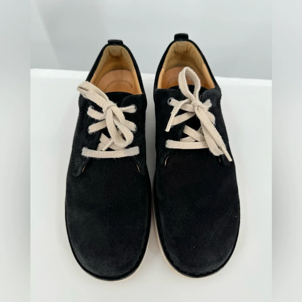 Samuel Hubbard Men's 9 Casual Walking Shoe‎ Black Nubuck 0117 EUC
